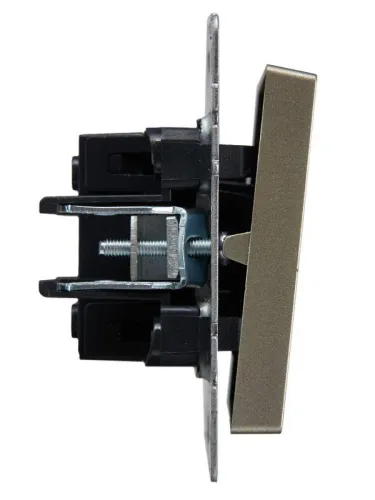 Выключатель проходной 1-кл. СП BRITE ВС10-1-6-БрШ 10А механизм шампань IEK BR-V12-0-10-K37 фото 7