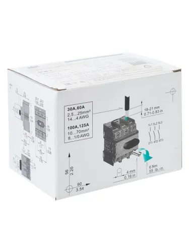 Выключатель-разъединитель модульный 3п 125А ВРМ-2 KARAT IEK MVR20-3-125 фото 7