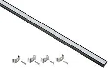 Профиль для LED ленты 1712 прямоугольный компл. аксессуров алюм. опал черн. (дл.2м) IEK LSADD1712-SET1-2-N1-1-K02