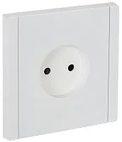Розетка СП FORTE&PIANO FP217 10А без заземл. защ. шторки винт. крепл. бел. IEK FP-R13-10-K01