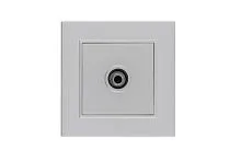 Розетка TV проходная Karea LINE STAR жемчуж. Makel 86100007