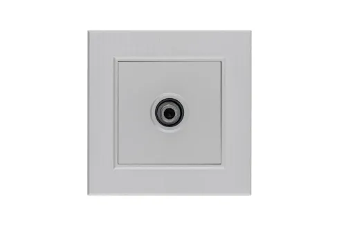 Розетка TV проходная Karea LINE STAR жемчуж. Makel 86100007