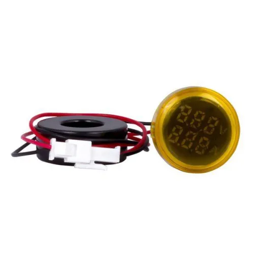 Индикатор значения тока и напряжения ED16-22AVD 100А желт. PROxima EKF ed16-22avd-y фото 3