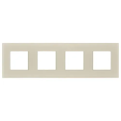 Рамка 4-м SKANDY SK-F24B стекло беж. IEK SK-M42-G-K10 фото 2