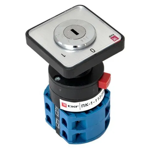 Переключатель кулачковый ПК-1-113 3п 25А "0-1" с ключом EKF pk-1-113-25 фото 11