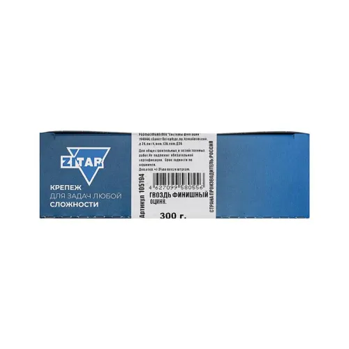 Гвоздь финишный 1.6х30 оцинк. (уп.0.3кг) Tech-Krep/Zitar 105194 фото 3