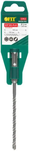 Бур по бетону SDS PLUS с двойн. резьбой 6х160мм FIT 32913 фото 3
