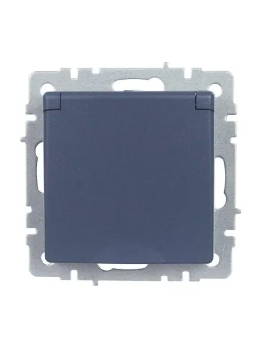 Розетка BRITE РСбш10-3-44-БрМ 16А IP44 с заземл. защ. шторки с крышкой механизм маренго IEK BR-R16-16-44-K35 фото 6