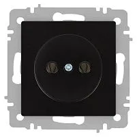 Розетка Accent 6-201-05 2P 16А-250В IP20 СУ антрацит Intro Б0063665