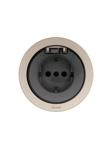 Розетка 1-м СП OSEN IP44 с заземл. с крышкой ПБТ механизм титан LEZARD 743-3788-123BIPCH фото 4