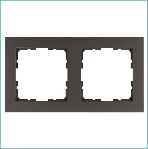 Рамка 2-м G-Classic мокко Jasmart G1002Z