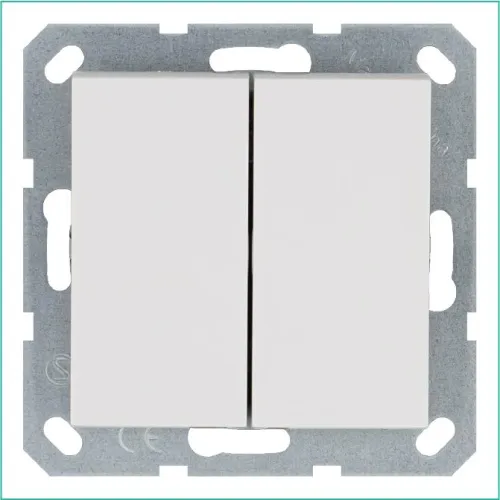 Переключатель перекрестный 1-кл. 10А IP20 механизм бел. глянцевый Jasmart G3013W