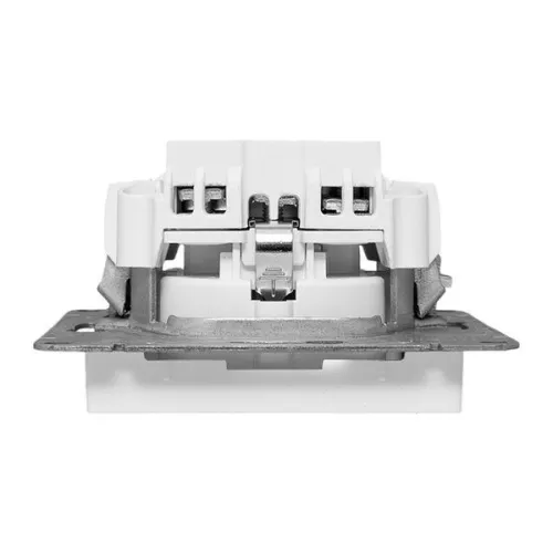 Розетка СП Эпика 16А с заземл. защ. шторки механизм бел. EKF UP1-SOW-111 фото 8