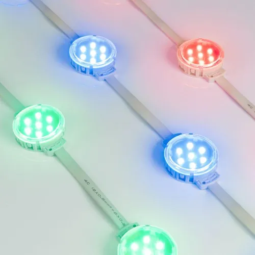 Модуль управляемый SPI-F7-D50 24В RGB-RAM-Auto (1.25W IP68 120 deg) (пластик ) Arlight 036826