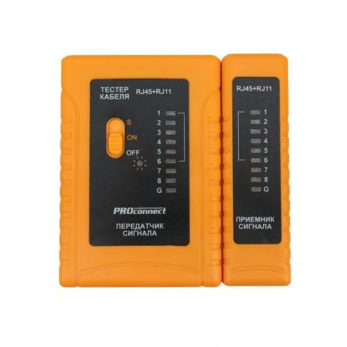 Тестер кабеля RJ45+RJ11 HT-C004 PROCONNECT 12-1006-4 фото 7