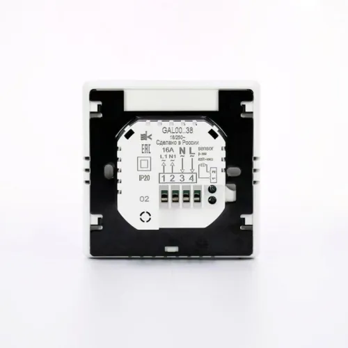 Термостат программируемый ArtGallery 16А с Wi-Fi для электрич. теплого пола моноблочный бел. SE GAL000138 фото 2