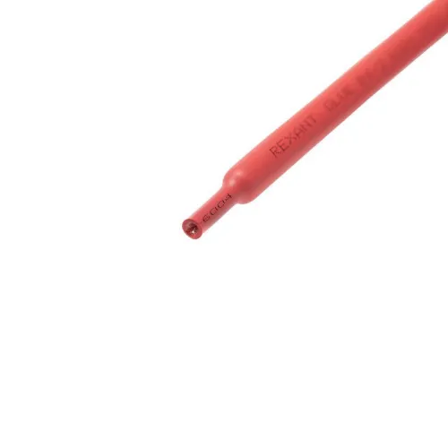 Трубка термоусадочная двустенная клеевая 6/2 (3:1) 1м красн. Rexant 26-6004 фото 6