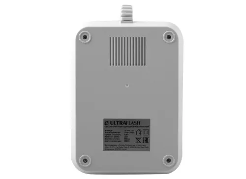 Светильник светодиодный настольный UF-819 C01 12Вт 6000К 3 ур. яркости 2 плафона кожа бел. Ultraflash 15163 фото 7