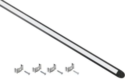 Профиль для LED ленты 2207 трапециевидный компл. аксессуров алюм. опал черн. (дл.2м) IEK LSADD2207-SET1-2-V4-1-K02