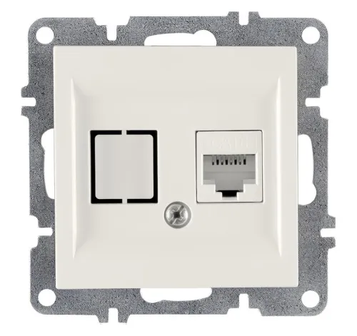 Розетка компьютерная LAVIN/KAREN RJ45 кат.6 механизм бел. ARVIA 50 01 1000 247