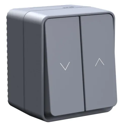 Выключатель для жалюзи 2-кл. ОП AtlasDesign PROFI 10А IP54 антрацит SE ATN544019