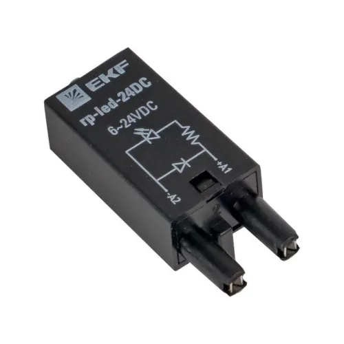 Модуль светодиодный 24 VDC для промежуточных реле RP AVERES EKF rp-led-24DC фото 5