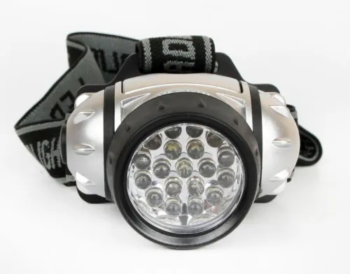 Фонарь налобный LED 5353 19LED 4 режима 3хR03 металлик Ultraflash 10262 фото 4