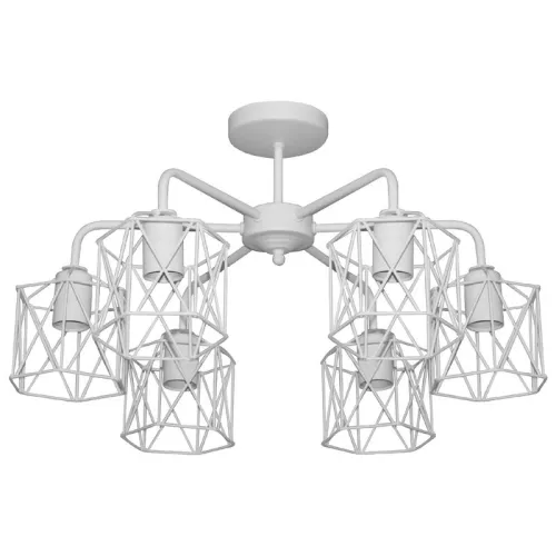 Светильник "Стелла" 161 НПБ 01-6х60-142 Е27 ИУ бел. муар Элетех 1005404670
