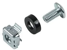 Набор винта с головкой под крестовую отвертку встраиваемая гайка для крепления на 19дюйм профиль (уп.1шт) ITK ITK-HP-28