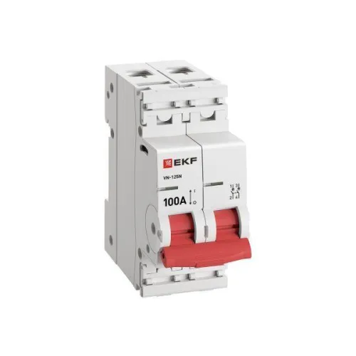 Выключатель нагрузки 2п 100А ВН-125N PROxima EKF S1252100 фото 4