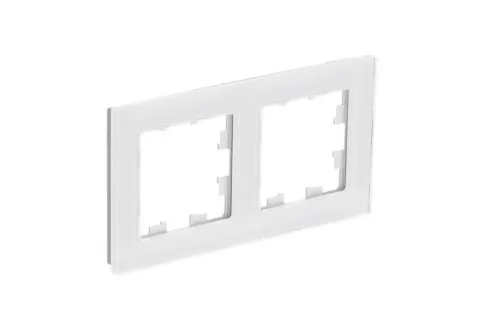 Рамка 2-м AtlasDesign Nature натур. стекло бел. SE ATN360102