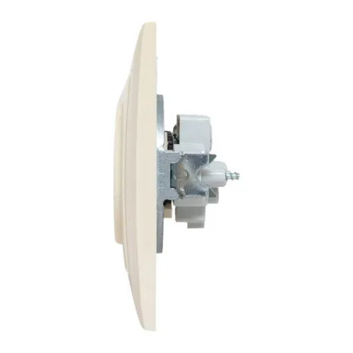 Розетка 1-м СП Валенсия 10А IP20 без заземл. защ. шторки крем. PROxima EKF EWR10-022-20 фото 4