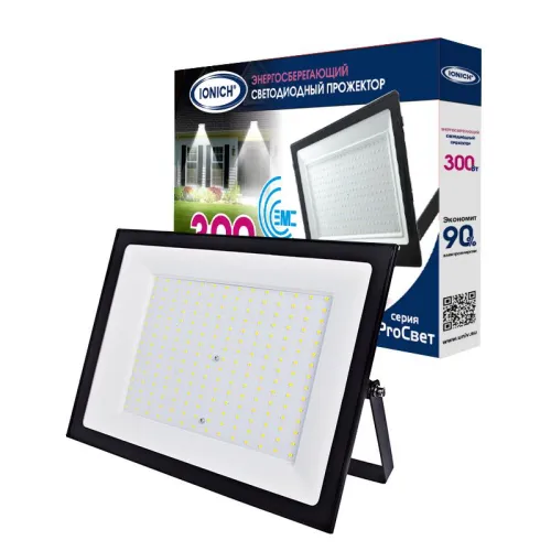 Прожектор светодиодный IFL-300-865-BL-IP65-ProСвет 300Вт 6500К IP65 27000лм IONICH 1659