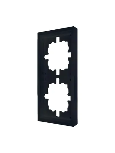 Рамка 2-мест. горизонт. ZIMA черн. бархат LEZARD 704-4200-147 фото 2