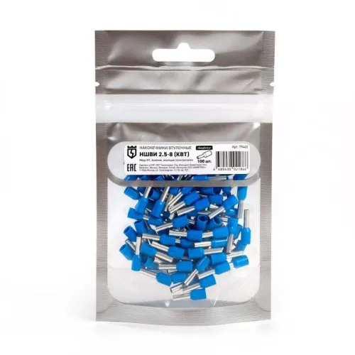 Наконечник штыревой НШВИ 2.5-8 КВТ 79443 фото 2