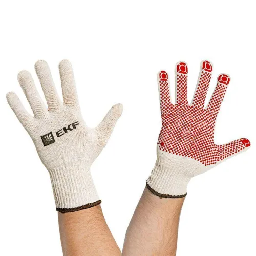 Перчатки рабочие ТОЧКА II с ПВХ-покрытием (10 класс 9 разм) Expert EKF pe13ct-9-pro фото 6