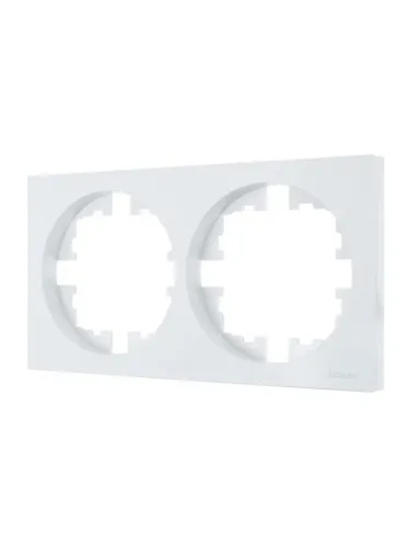 Рамка 2-м OSEN горизонт. квадрат бел. LEZARD 743-0200-147 фото 2