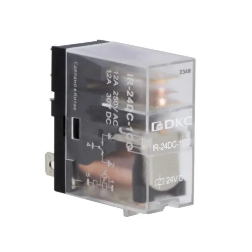 Реле одиночное 24В DC 1 прекидн. контакт DKC IR-24DC-1CO