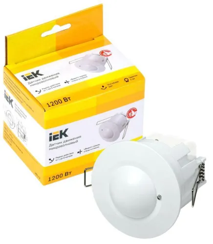 Детектор движения ДД-МВ 301 1200Вт 360град. 8М IP20 бел. IEK LDD11-301MB-1200-001 фото 2