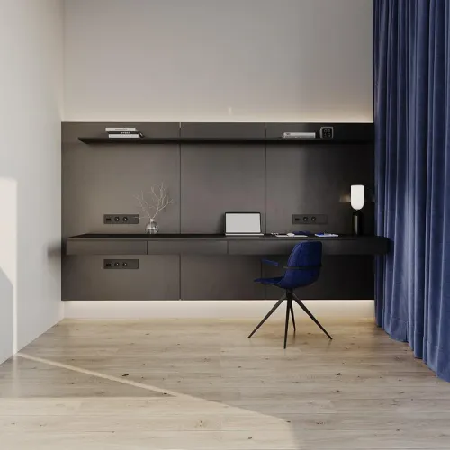 Розетка 1-м СП S70 16А с заземл. защ. шторки механизм черн. матов. Voltum VLS040208 фото 6