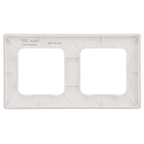 Рамка 2-м СП FLITE РУ-2-К-ФлБ бел. IEK FI-M22-32-20-K01 фото 2
