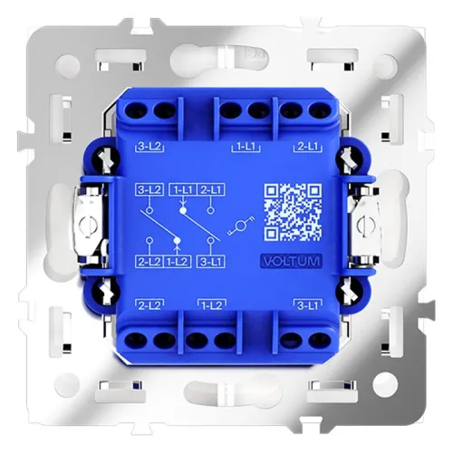 Переключатель проходной 2-кл. СП S70 10А механизм кашемир Voltum VLS020303 фото 4