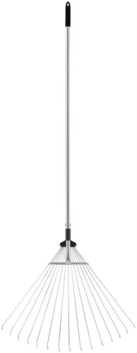 Грабли веерные регулируемые телескопические 15 зубьев 180-630мм длина 1200-1540мм FIT 77007