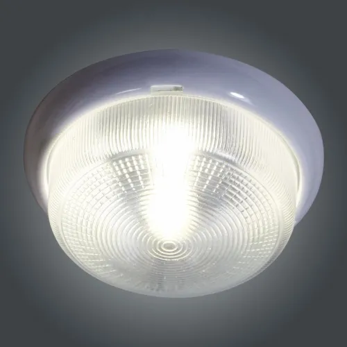 Светильник НБО 23-100-001 "Раунд" 1х100Вт E27 IP44 d240 корпус бел. Элетех 1005500569 фото 5