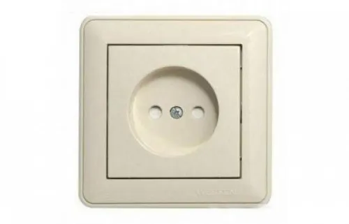 Розетка 1-м СП W59 16А IP20 с заземл. защ. шторки в сборе сл. кость SE RS16-152-28 фото 3