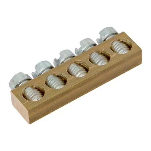 Шина PEN "ноль-земля" (6х9мм) 5 отв. для щитов Nova Unix Unix65 EKF nv-k5 фото 3