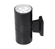 Светильник светодиодный архитектурный PWL-300110/30D 2х9Вт 6500К BL IP65 фасадный исполнение двухсторон. черн. Pro JazzWay 2857927B