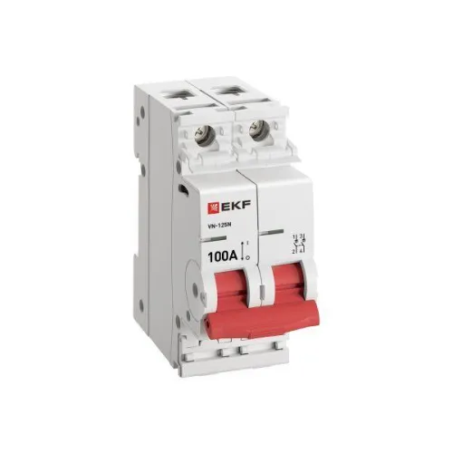 Выключатель нагрузки 2п 100А ВН-125N PROxima EKF S1252100 фото 2