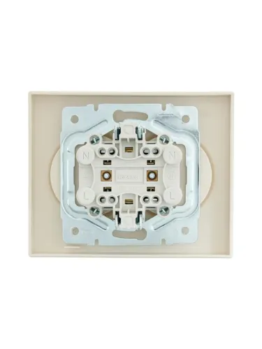 Розетка 2-м СП VESNA без заземл. ПБТ кремов. LEZARD 742-0300-128B фото 4