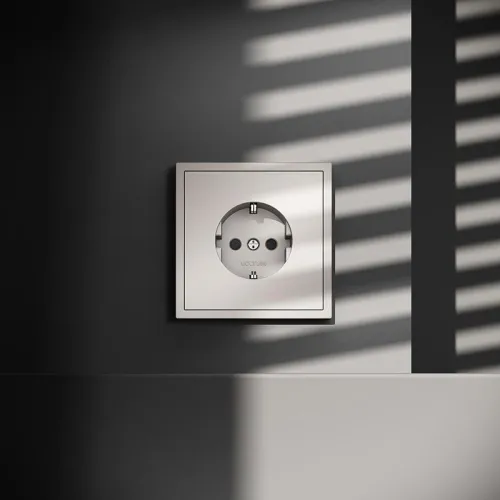 Розетка 1-м СП S70 16А с заземл. защ. шторки механизм кашемир Voltum VLS040203 фото 3